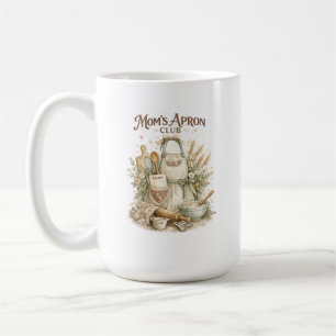 Mug Club du tablier de maman design de cuisine vintage