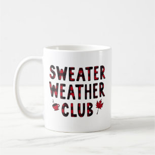 Mug Club Sweater Weather Conception de typographie aut