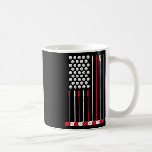 Mug Clubs de golf Drapeau américain 4 juillet Golfeur