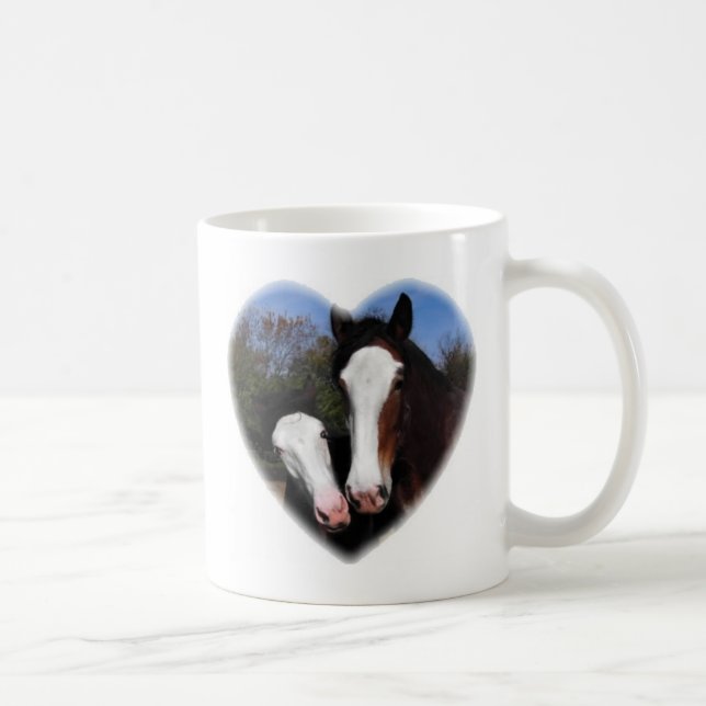 Mug Clydesdales au coeur (Droite)