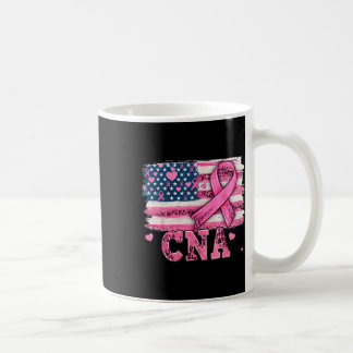 Mug Cna Infirmer American Flag Pink Ribbon Cancer du s
