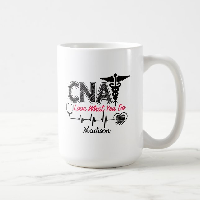 Mug CNA L'amour personnalisé Ce que vous faites (Droite)