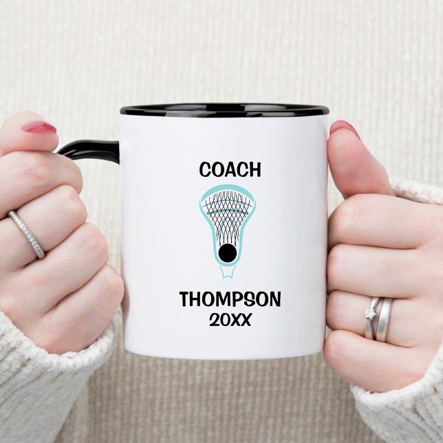 Mug Coach Aqua et Black Lacrosse (Créateur téléchargé)