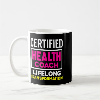 Mug Coach de santé certifié - Style de vie drôle