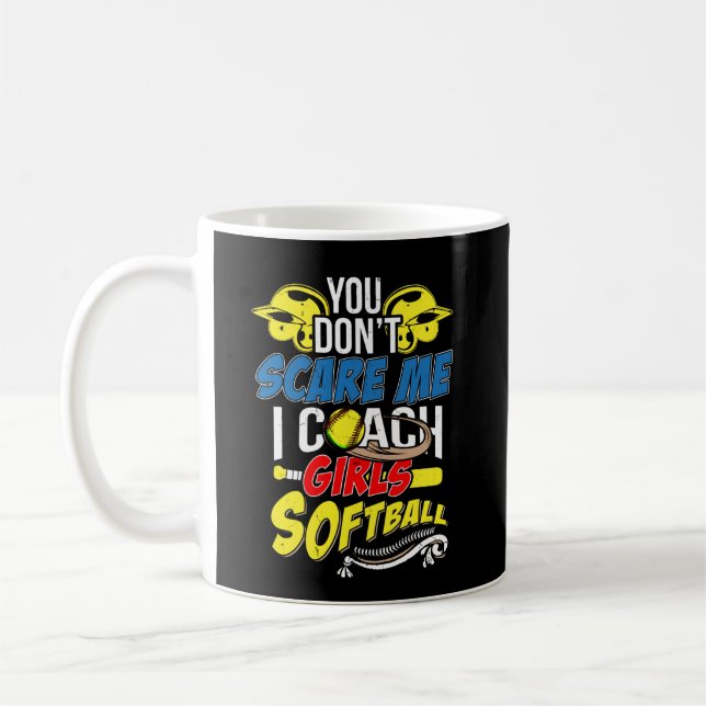 Mug Coach Softball I Coach Girls Softball Coach Sport (Gauche)