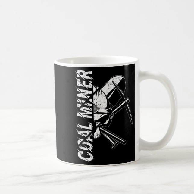 Mug Coal Miner Crossed Ckaxes And Shovel And Miners Ha (Droite)