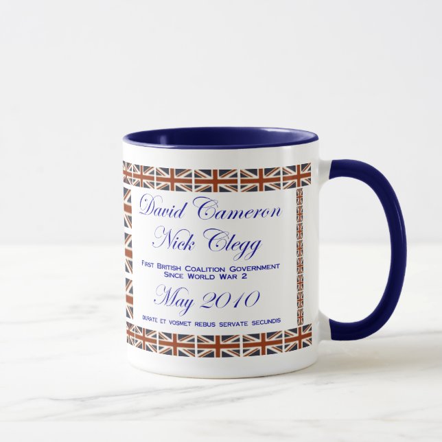 Mug Coalition de ~ de Nick Clegg de ~ de David Cameron (Droite)