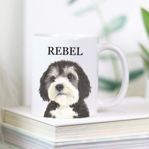 Mug Coaster de boisson Bernedoodle personnalisé