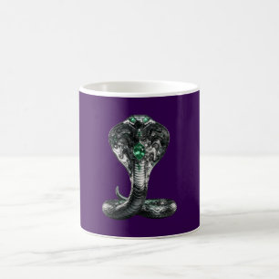 Mug Cobra Chrome Métal Liquide Émeraude Vert