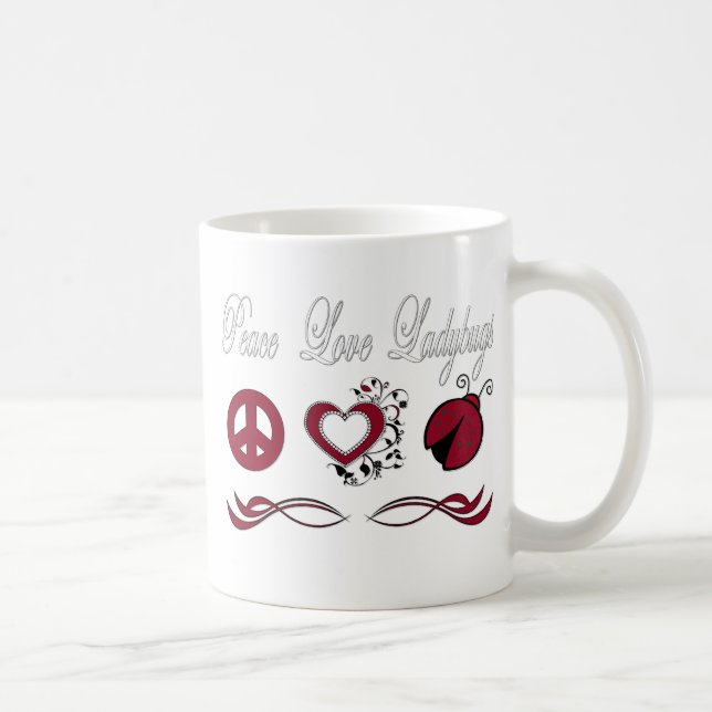 Mug Coccinelles d'amour de paix (Droite)