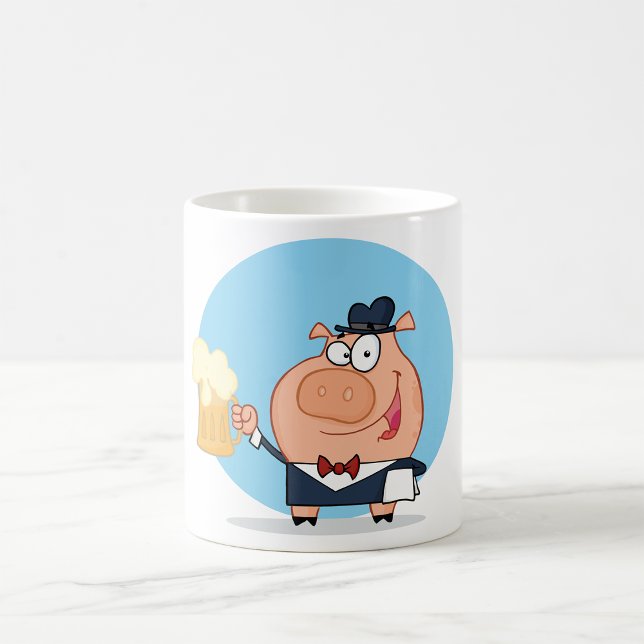 Mug Cochon avec pinte de bière (Créateur téléchargé)