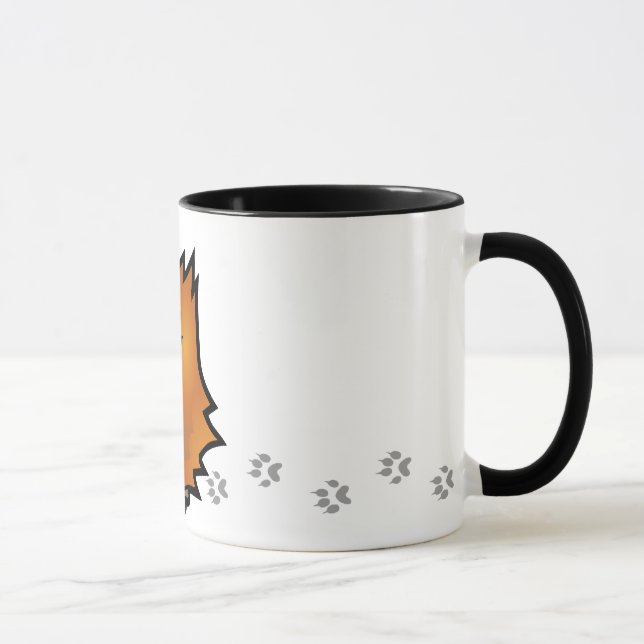 Mug Cochon de Guinée caricaturale (gommage) (Droite)