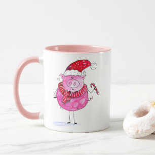Mug Cochon de Noël lunatique