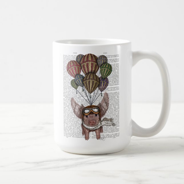 Mug Cochon en flammes (Droite)
