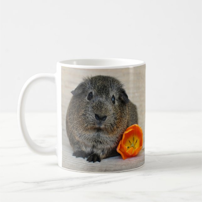 Mug Cochon et coquelicot de Guinée d'Agouti (Gauche)