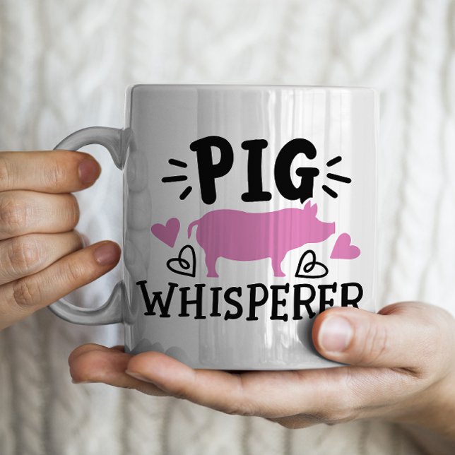 Mug Cochon Whisperer drôle porc (Créateur téléchargé)