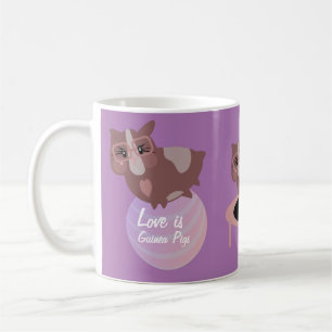 Mug Cochons d'Inde mignons en exercice
