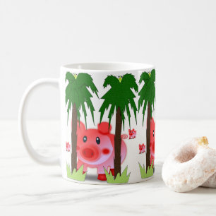 Mug cochons roses