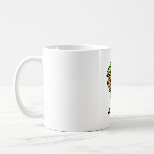 Mug Cockapo Porte-Chien En Costume Dinosaure (Gauche)