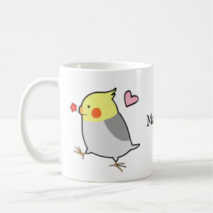 Mug Cockatio Nom personnalisé Cockatoo Parrot Budgie