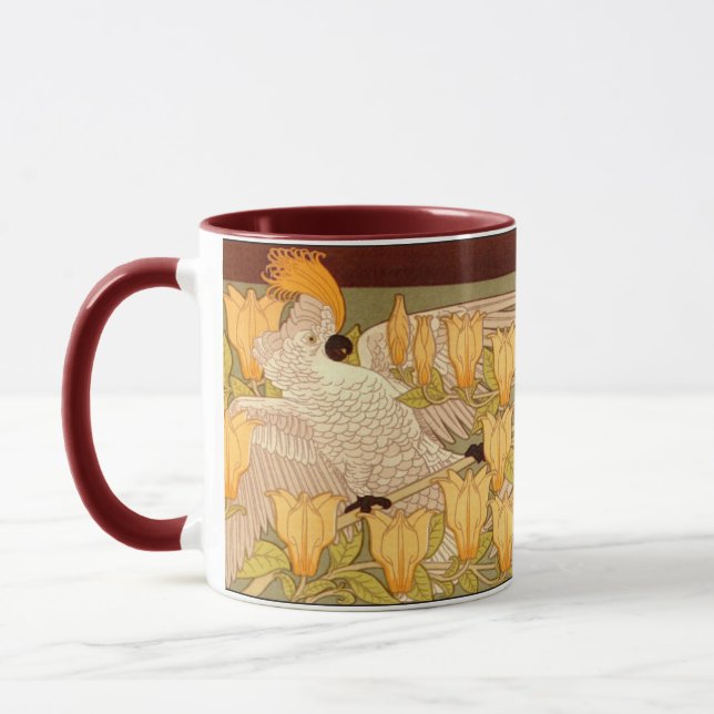 Mug Cockatoo Art Nouveau (Gauche)