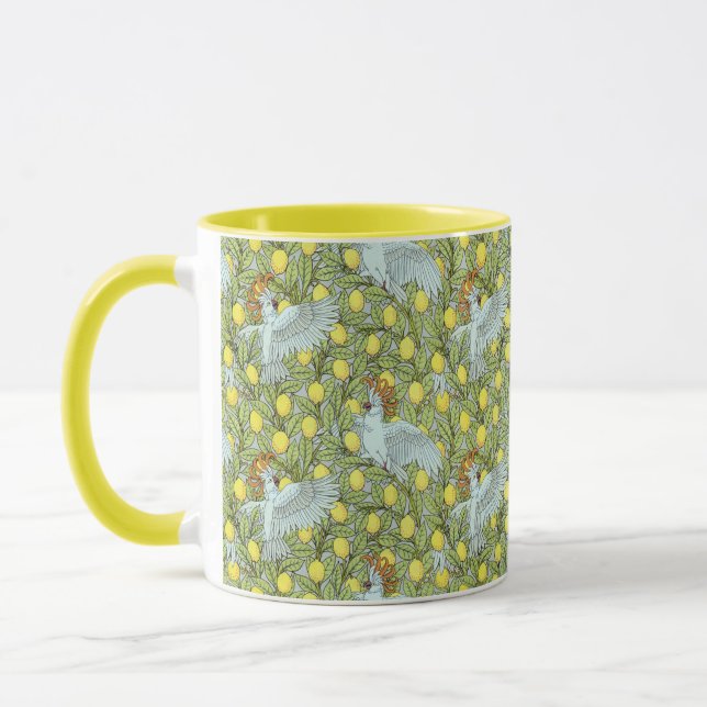 Mug Cockatoo avec citron imprimé (Gauche)