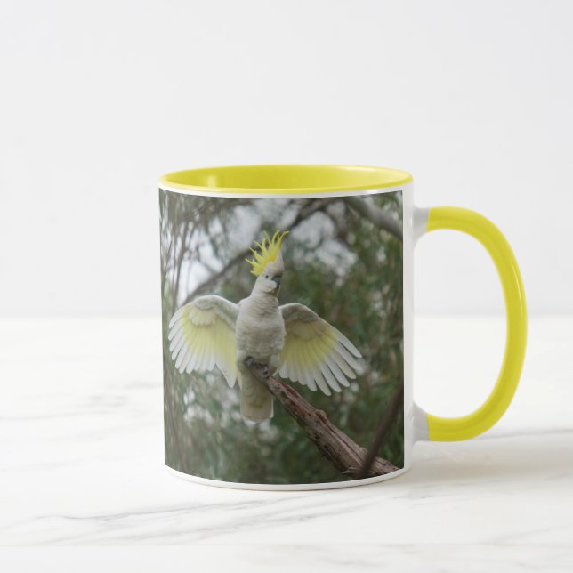 Mug Cockatoo jaune Oiseau de perroquet Australie (Droite)