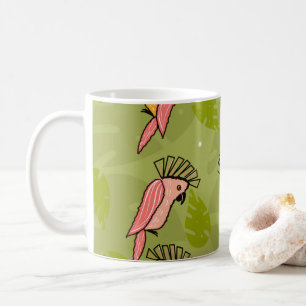 Mug Cockatoos d'été Monstera Verdure