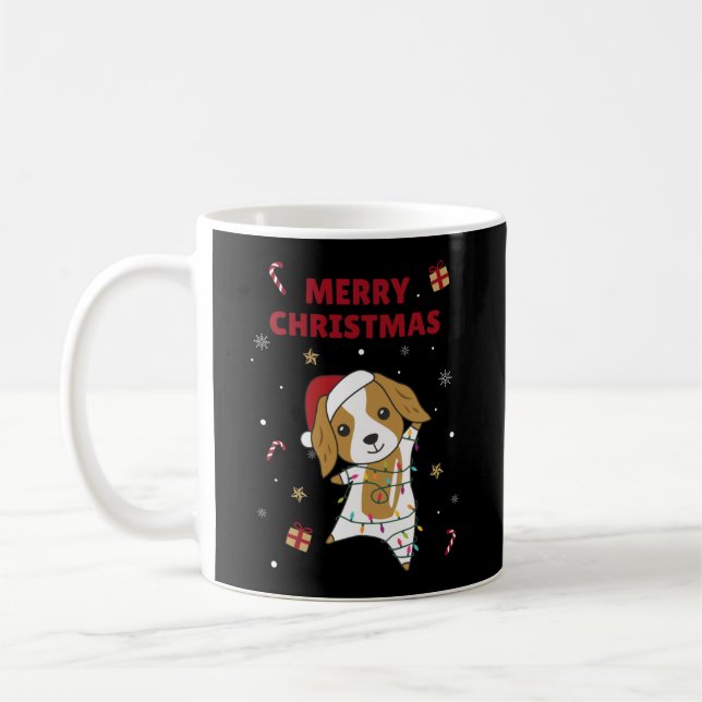 Mug Cocker Espagnol Chien de Noël Animaux d'hiver Chie (Gauche)