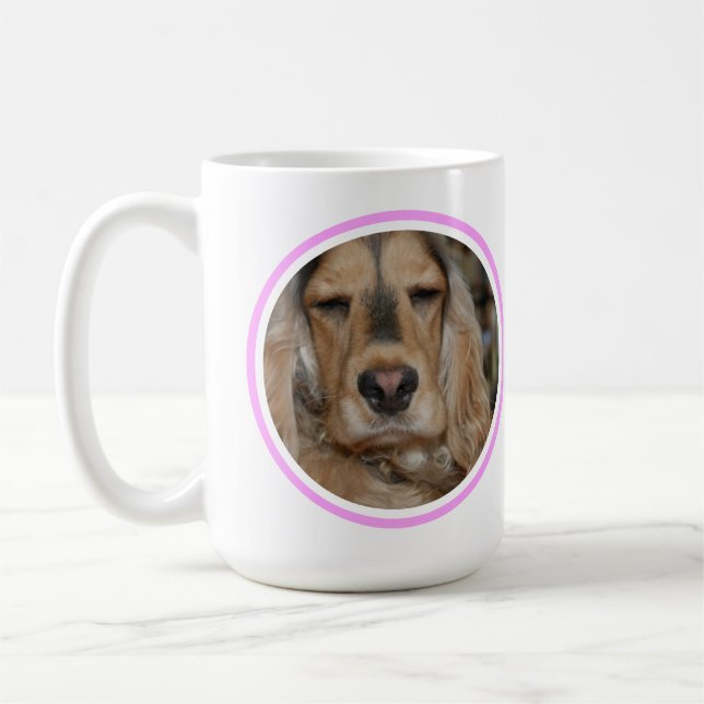 Mug Cocker Spaniel anglais minimaliste moderne (Gauche)