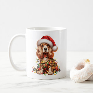 Mug Cocker Spaniel Chien Chien Chien Chiot Noël