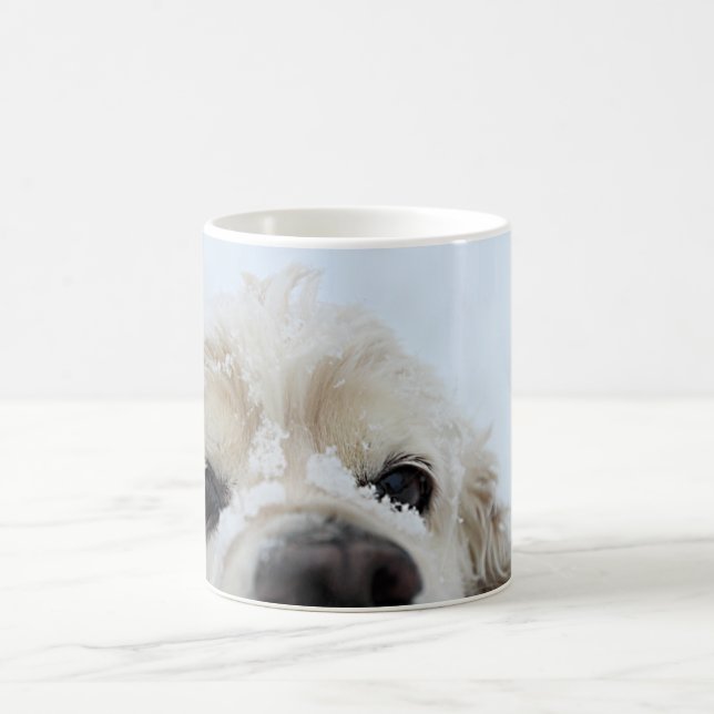 Mug Cocker Spaniel dans la neige (Centre)