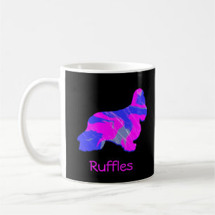 Mug Cocker Spaniel Hot rose Chien Silhouette Noir