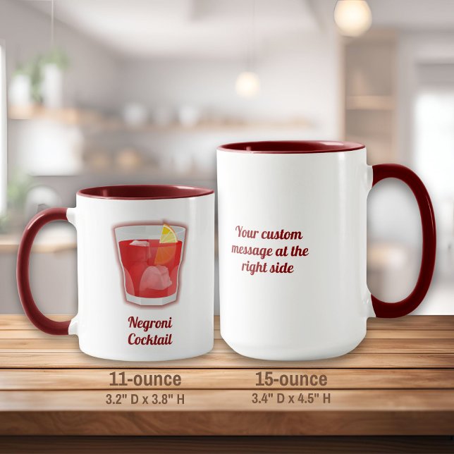 Mug Cocktail Negroni (Créateur téléchargé)