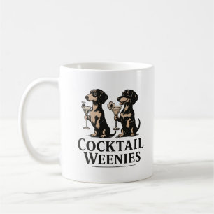 Mug Cocktail Weenies Drôle de chien dachshund wiener
