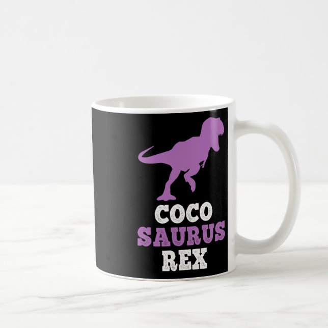 Mug Coco-saurus Rex Dino Dinosaure Cocosaurus Drôle  (Droite)