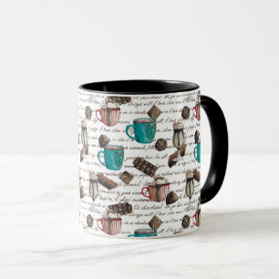 Mug Cocoa marshmallow chocolat chaud script de bonbons