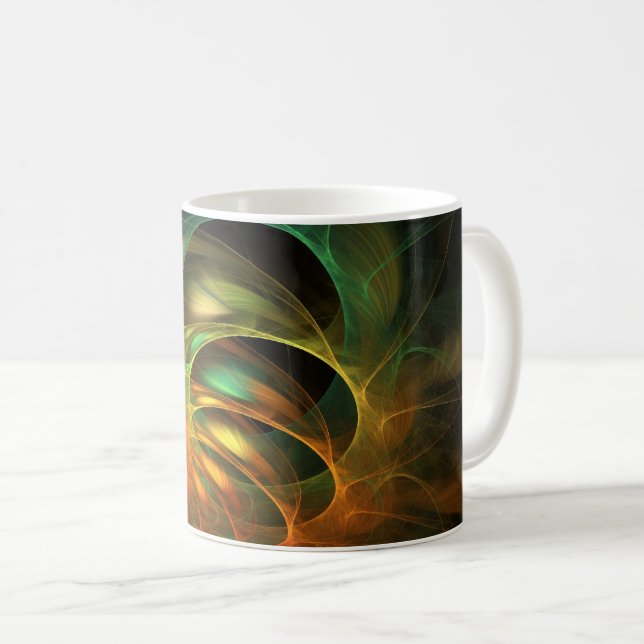 Mug Cocon coloré Fractal (Devant droit)