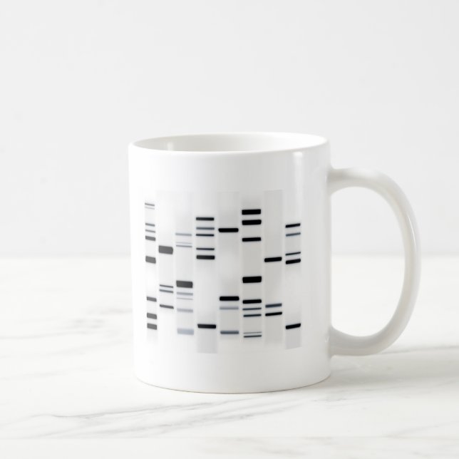 Mug Code ADN noir sur blanc (Droite)