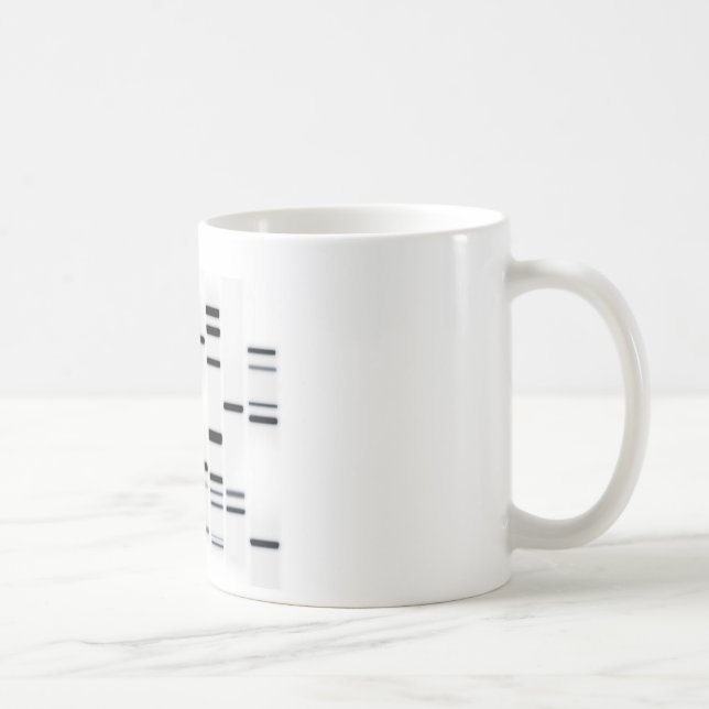 Mug Code ADN noir sur blanc (Droite)
