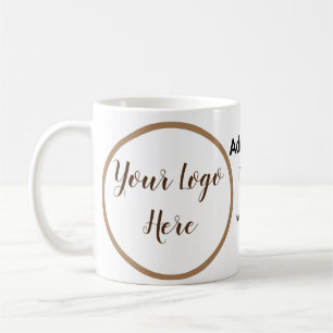 Mug code barre personnalisé simple ajoutez votre texte
