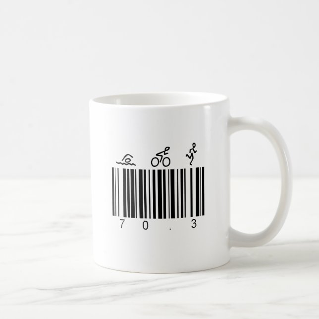 Mug Code barres 70,3 (Droite)