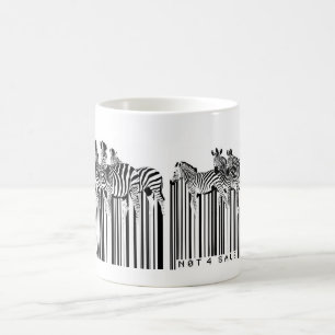Mug code barres de zèbres