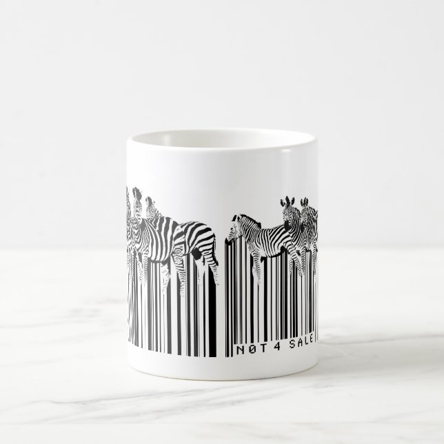 Mug code barres de zèbres (Centre)