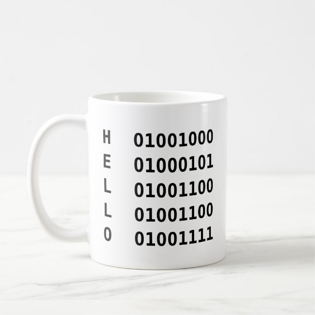 Mug Code binaire (Gauche)