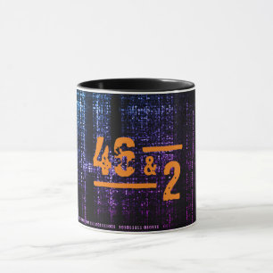 Mug Code binaire Abstrait oeuvre inspirée de l'outil 4