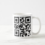 Mug Code de QR - Chanukah heureux !<br><div class="desc">Grand cadeau pour le geek de technologie dans votre vie. Code "Chanukah heureux de QR !" sur un côté et texte de l'autre.</div>