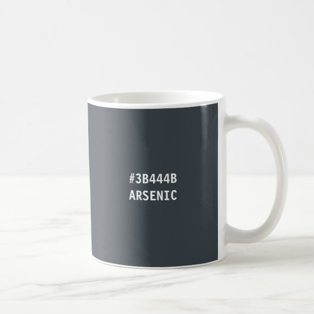 Mug Code hexadécimal de la couleur de l'arsenic (Droite)