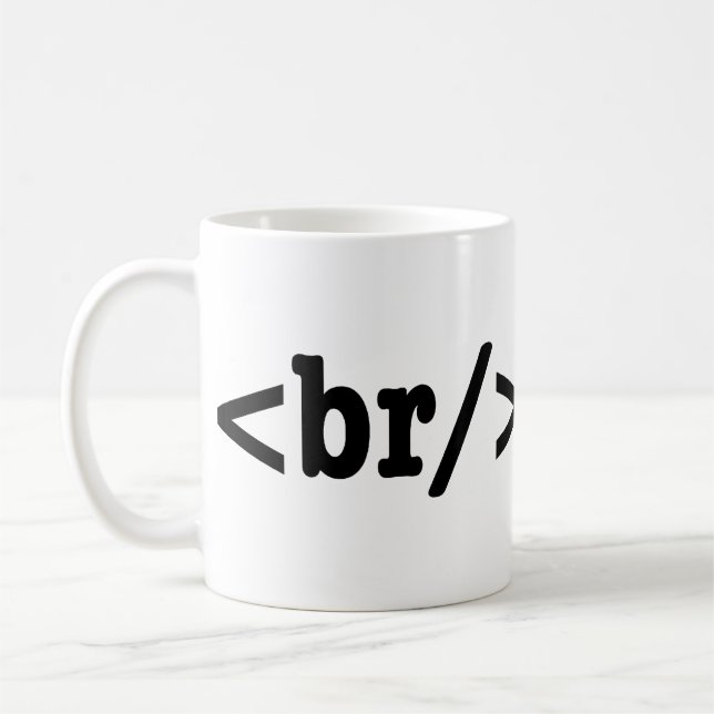 Mug code HTML de rupture (Gauche)