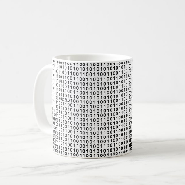 Mug Code informatique ENTAILLÉ (Devant gauche)